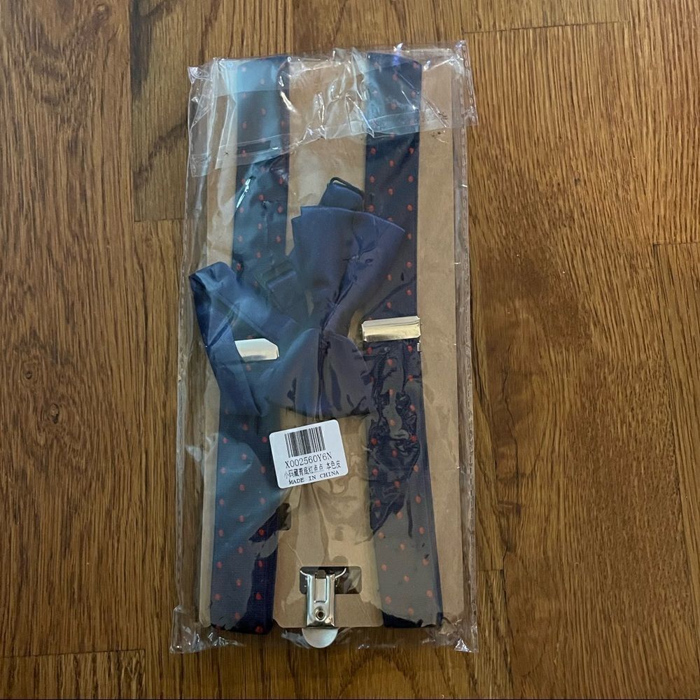 Boys Bow Tie and Suspenders Set NWT